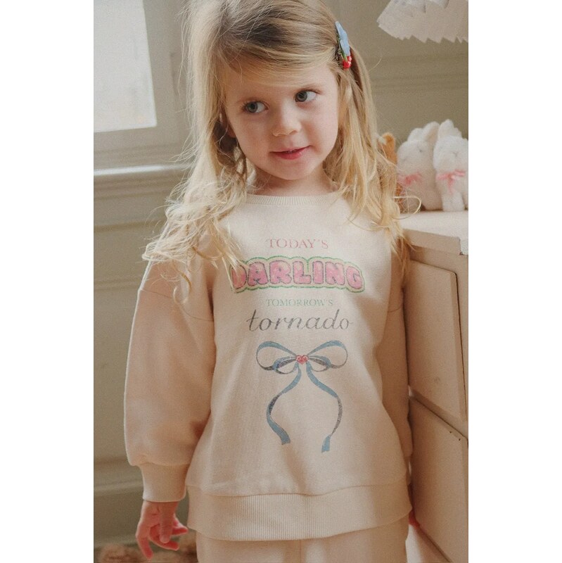 Dětská bavlněná mikina Konges Sløjd LOUPY LOU SWEAT SHIRT OCS 109431707