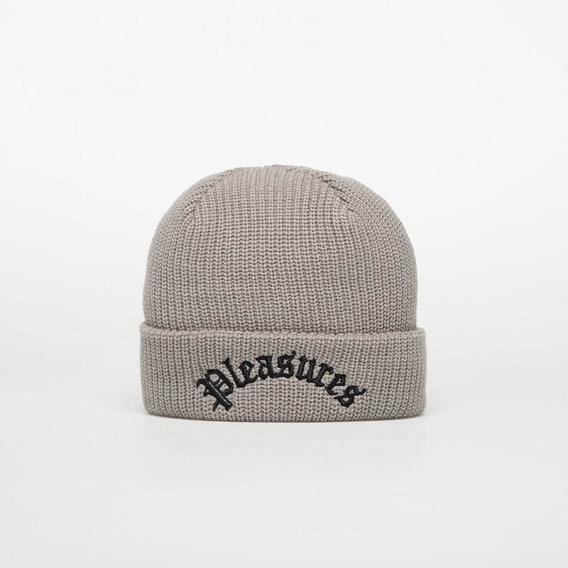 Čepice PLEASURES Arch Beanie Grey Universal