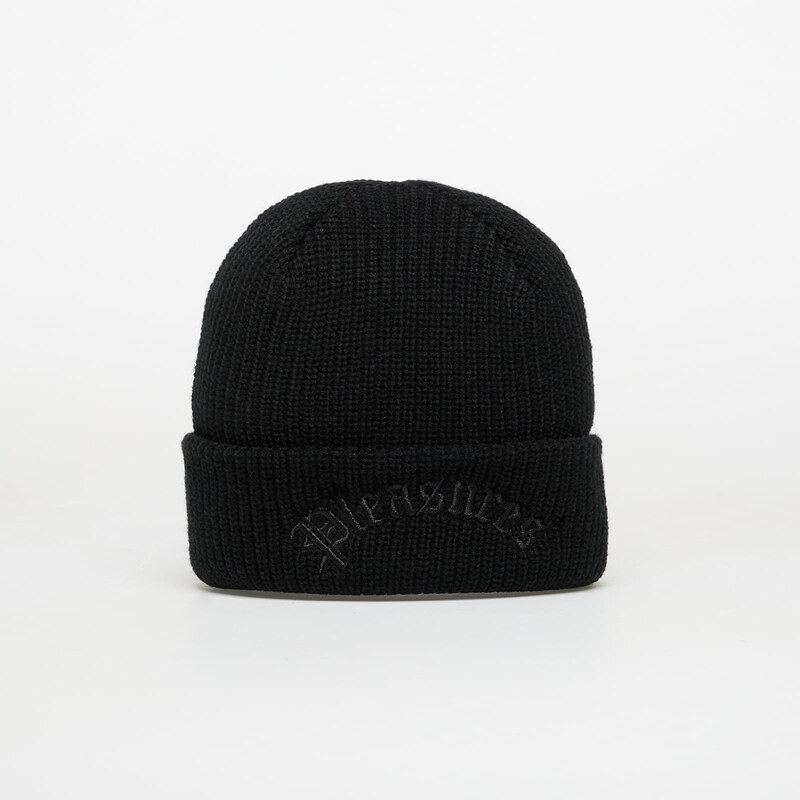 Čepice PLEASURES Arch Beanie Black Universal