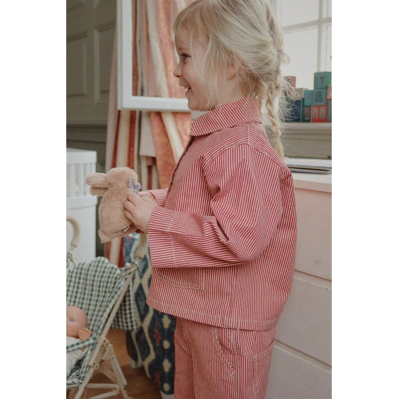 Dětská bavlněná bunda Konges Sløjd LUC SHIRT JACKET GOTS 109487022