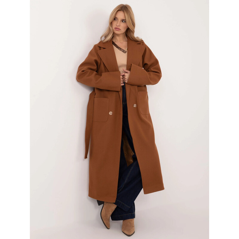 FPrice Dámský kabát LK CZ 509786.99 Světle hnědý - LAKERTA