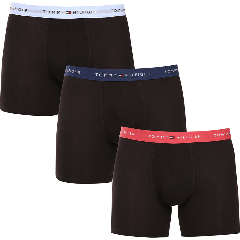 3PACK pánské boxerky Tommy Hilfiger černé (UM0UM02765 0T8)