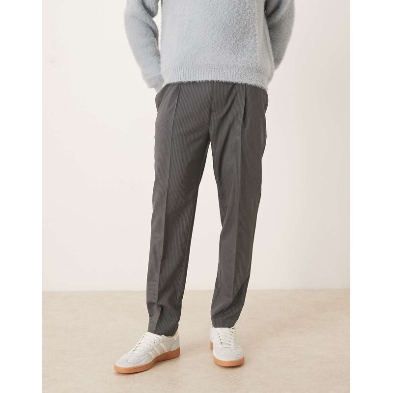 ASOS DESIGN smart tapered trouser with half elasticated