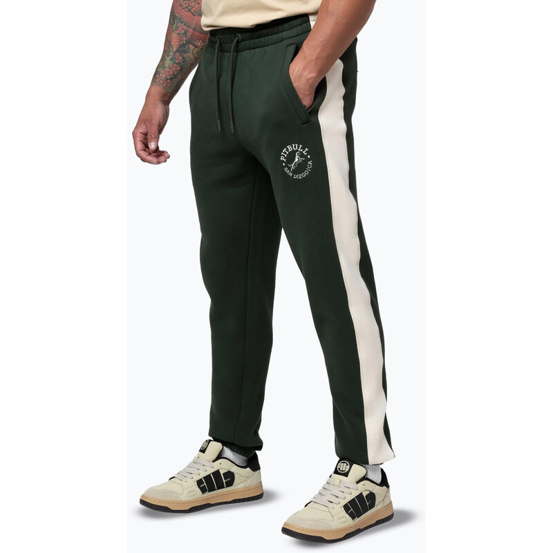 Pánské tepláky Pitbull San Diego Ca Track dark green