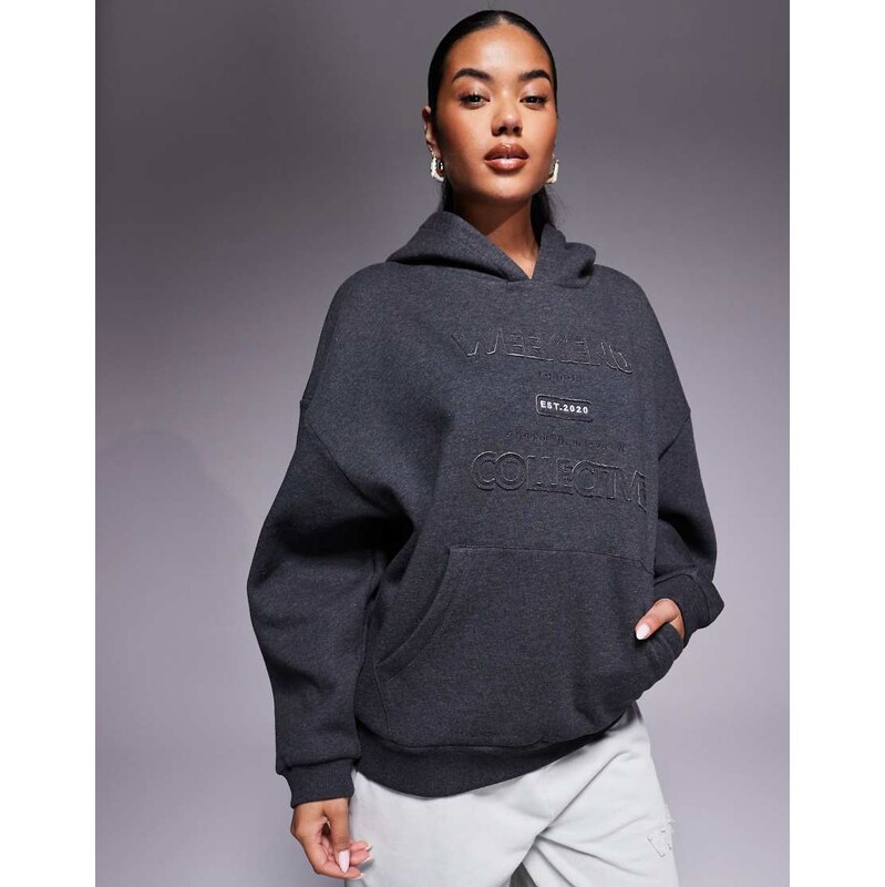 ASOS Weekend Collective Weekend Collective hoodie with applique 115514401