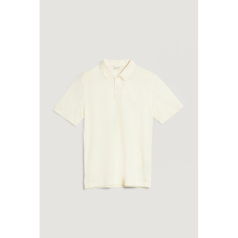 POLOKOŠILE GANT REG TONAL SHIELD SS POLO CREAM