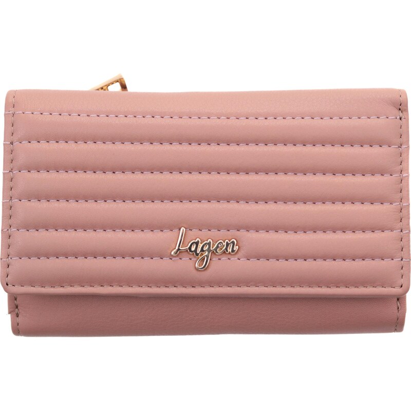 Dámská kožená peněženka Lagen Alia PEACH