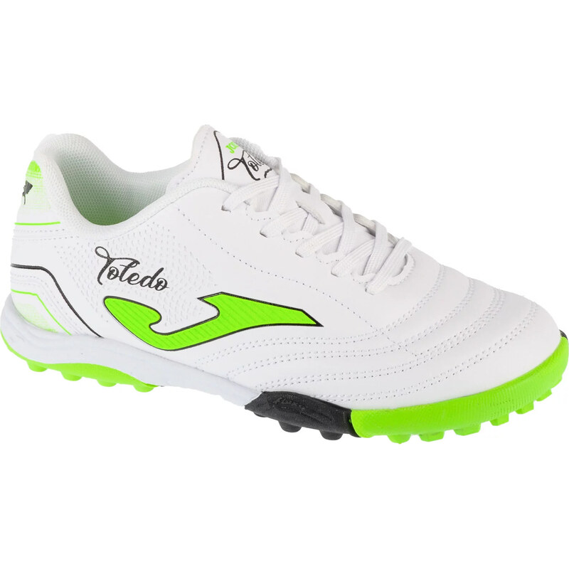 Bílo-zelené dětské turfy Joma Toledo Jr 2502 TF Bílá