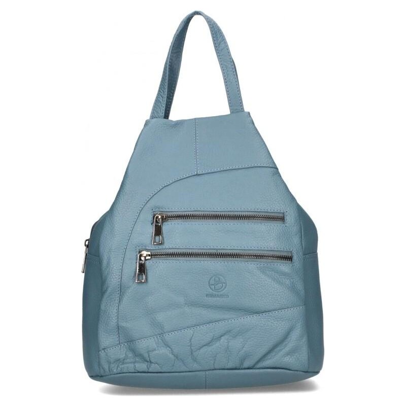 BELLUGIO kožený batoh DB 142-816 grey 109449982