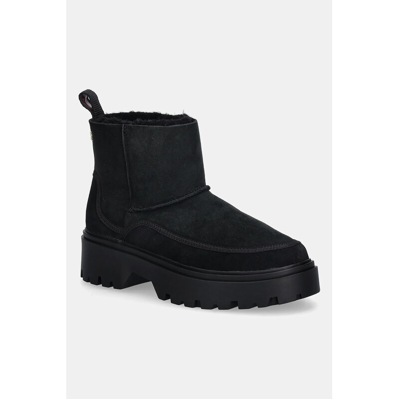 Semišové boty Tommy Hilfiger REAL SHEARLING PULLON 109431770