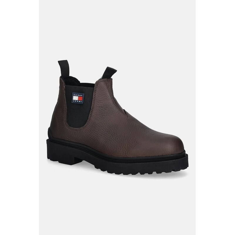 Tommy Jeans Kožené kotníkové boty Tommy Jeans TJM CHELSEA