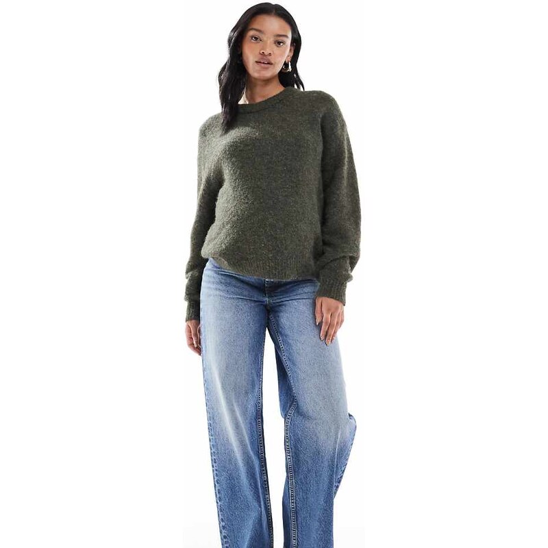 ASOS Maternity ASOS DESIGN Maternity wide leg dad jean in mid