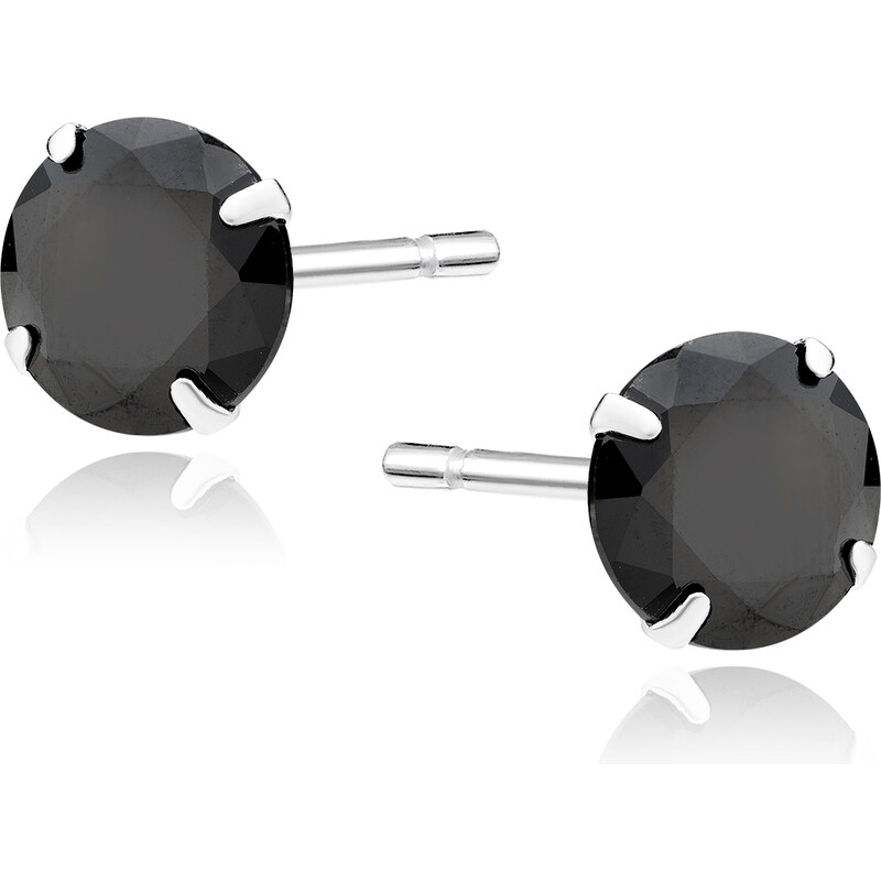 Olivie Stříbrné náušnice BLACK 3596