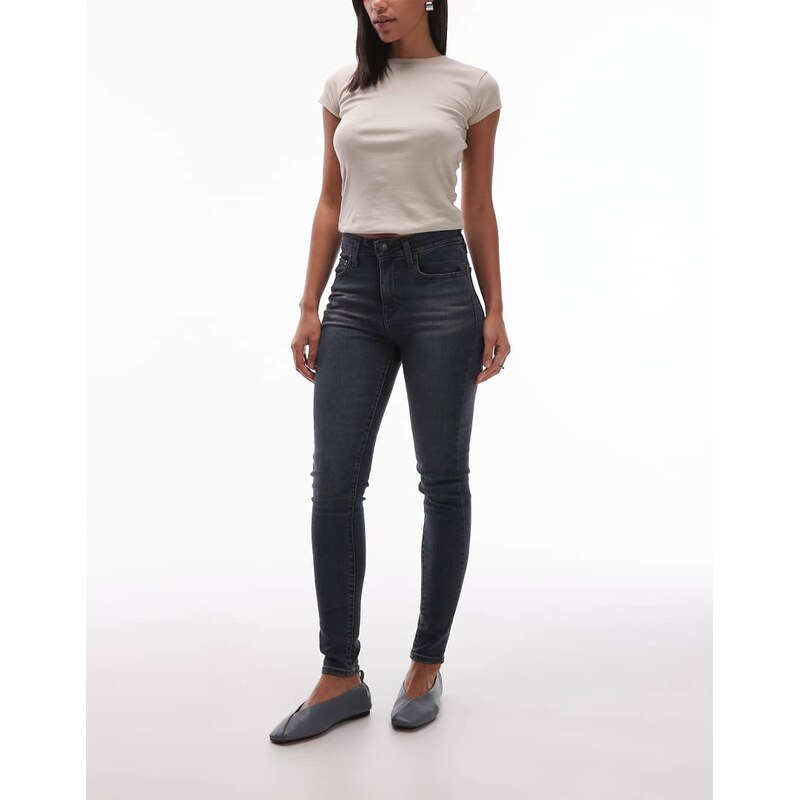 Levis 721 skinny jeans high rise in dark wash-Navy 109452364