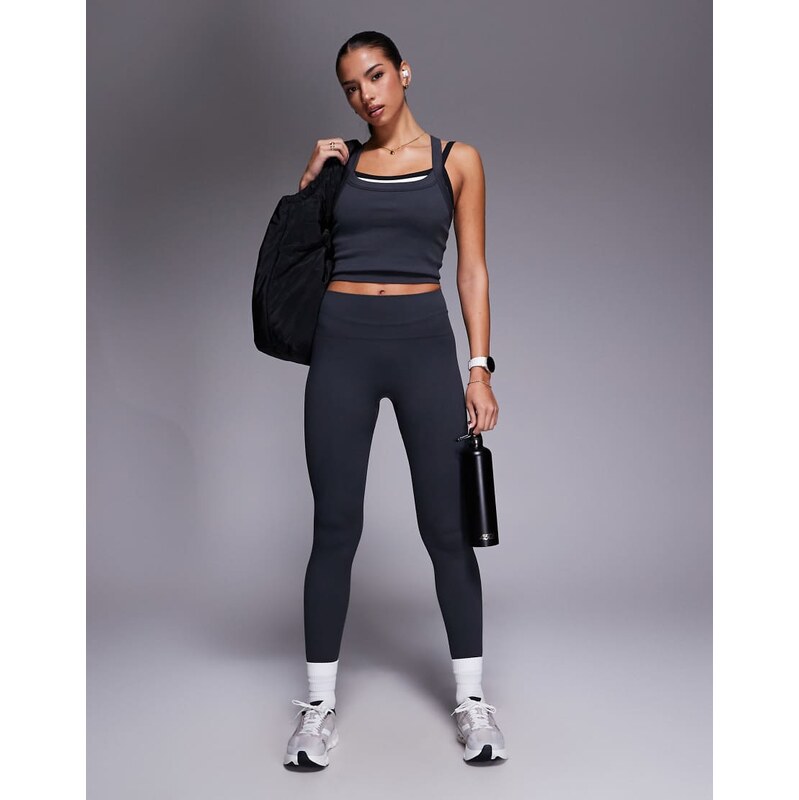 4505 seamless sculpting high waist gym leggings in flint grey 109571641
