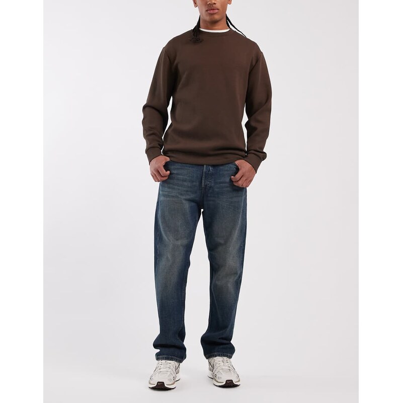 Jack & Jones Chris straight jeans in dark blue