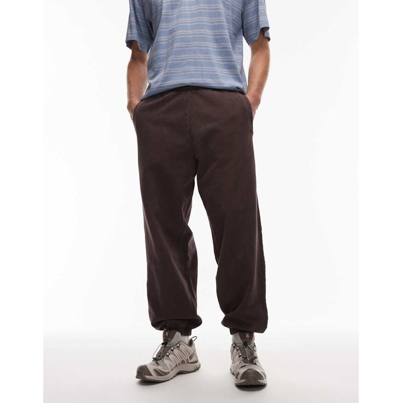 Carhartt WIP vista grand baggy joggers in dark brown