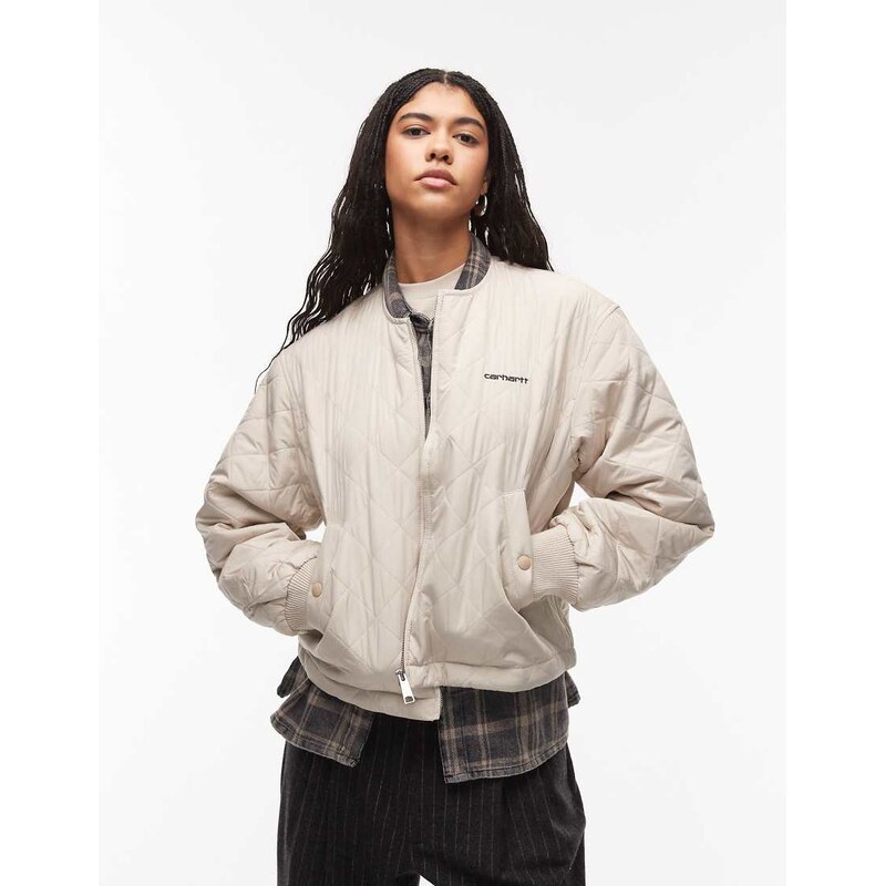 Carhartt WIP elma liner jacket in beige-Neutral 109602495