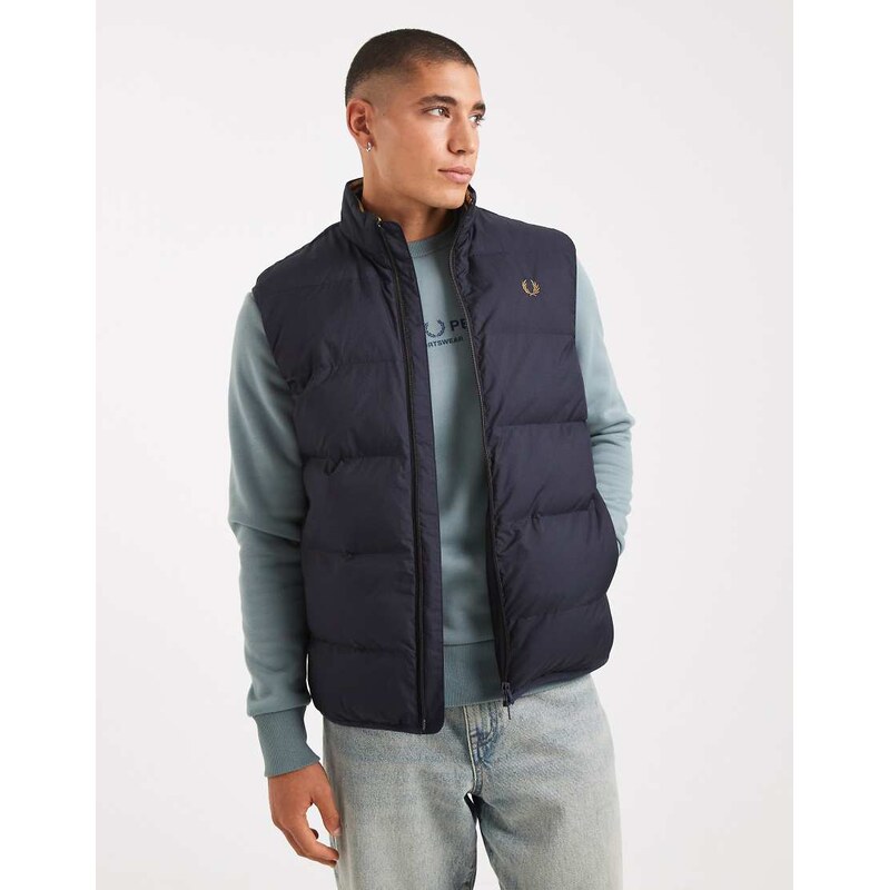Fred Perry insulated gilet in navy