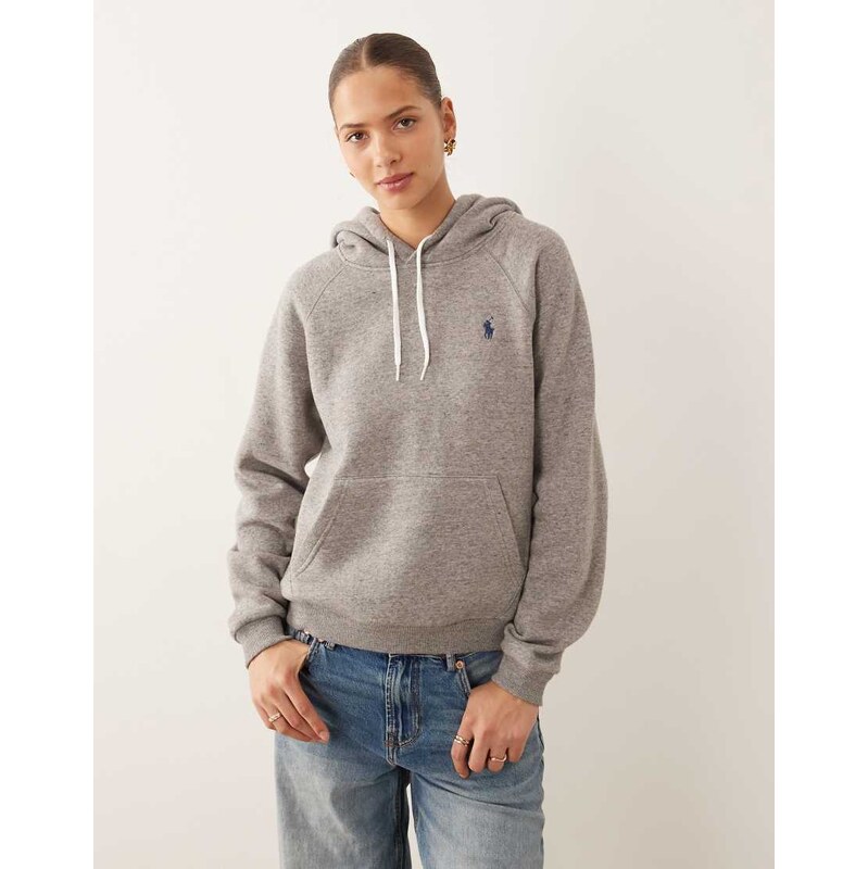 Polo Ralph Lauren icon logo hoodie in grey 109452657
