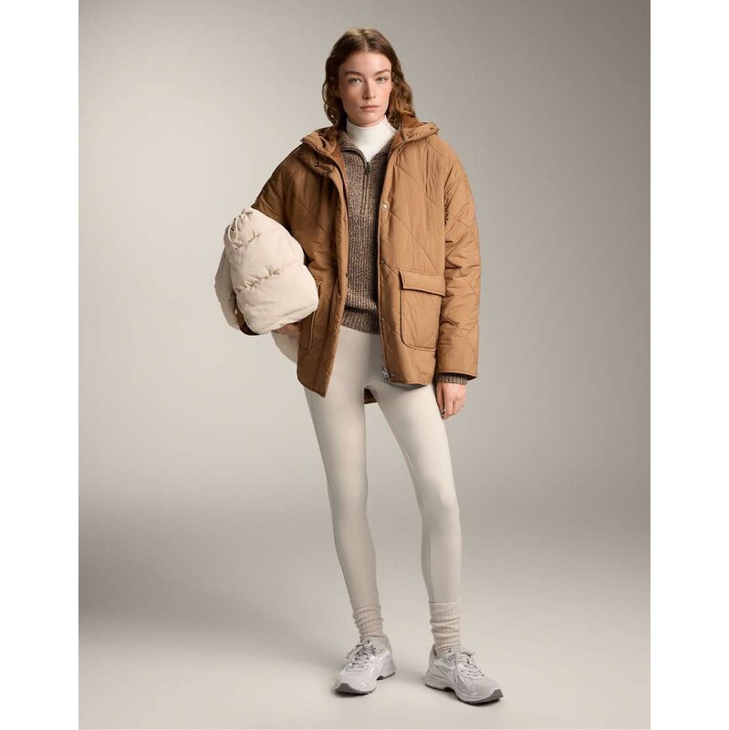 OYSHO Warm high-rise ankle-length leggings with pockets 70 cm in light 109452739