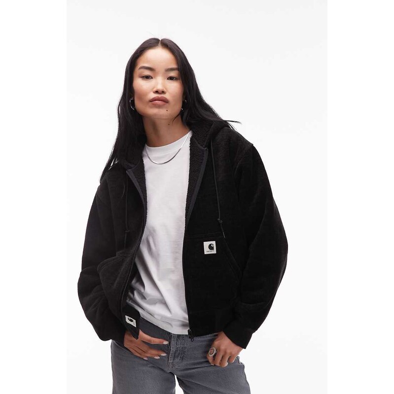 Carhartt WIP active OG sweat jacket in black