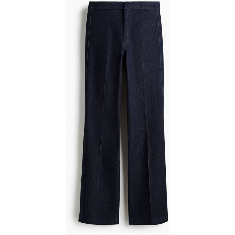 H&M - Flared High Jeans - Tmavý Denim Blue