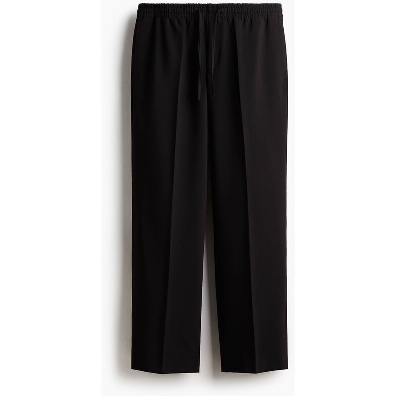 H&M - Kalhoty Relaxed Fit - Černá