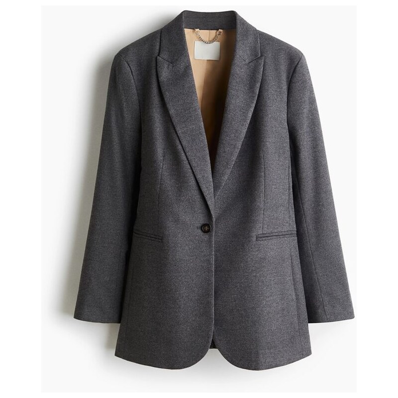 H&M - Jednořadové sako - šedá 109458120