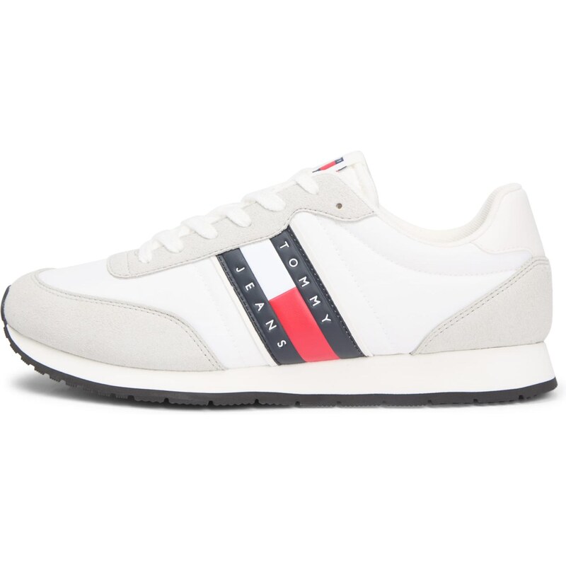 Tommy Jeans Tenisky světle šedá / červená / černá / bílá