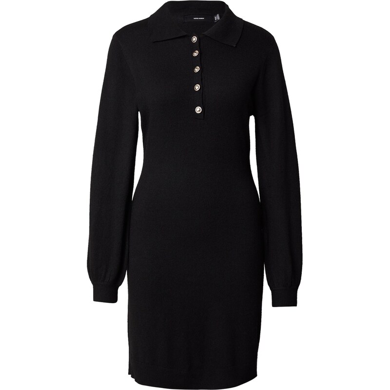 VERO MODA Úpletové šaty VMArlet černá