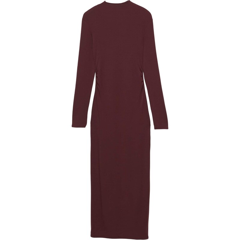 Pull&Bear Šaty burgundská červeň 109461259
