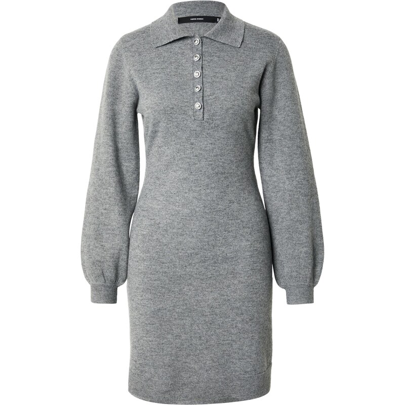VERO MODA Úpletové šaty VMArlet šedá