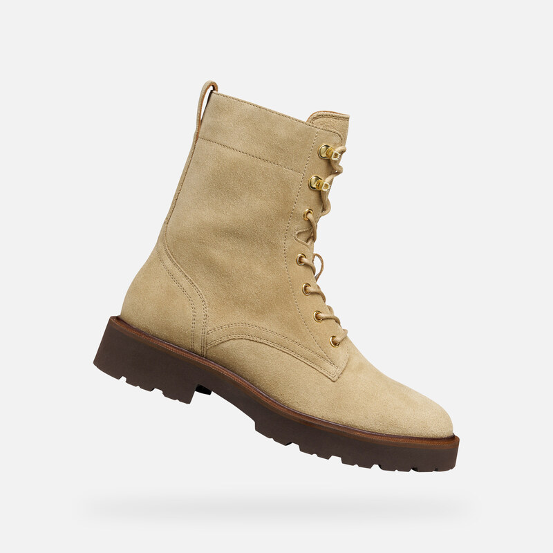 Béžové kotníkové boty Geox Norize