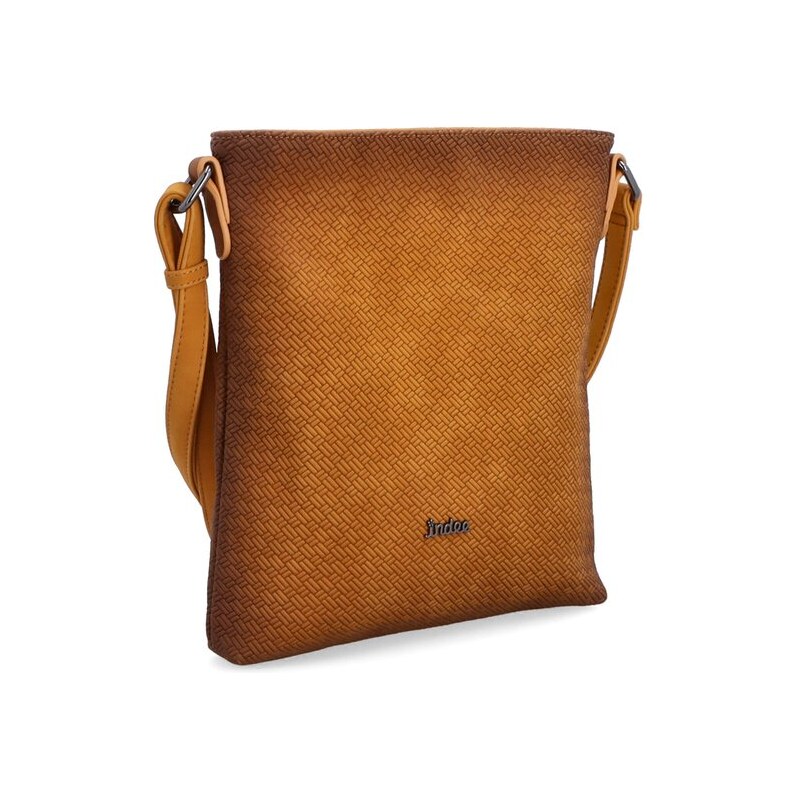 Crossbody kabelka se strukturou Famito 6316 ZLU žlutá 109468593