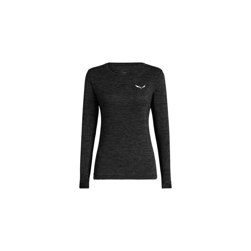 Salewa Puez Melange Dry dámské triko dlouhý rukáv Black Out Melange 109469995