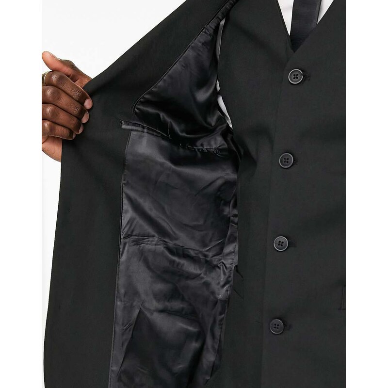 ASOS DESIGN skinny suit jacket in black