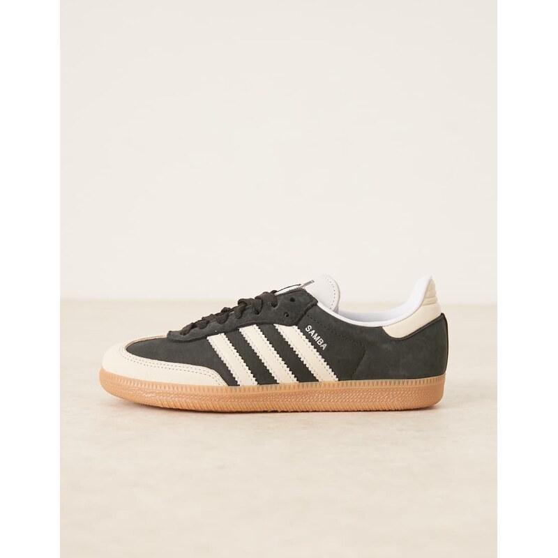 adidas Originals Samba OG trainers in black and beige suede