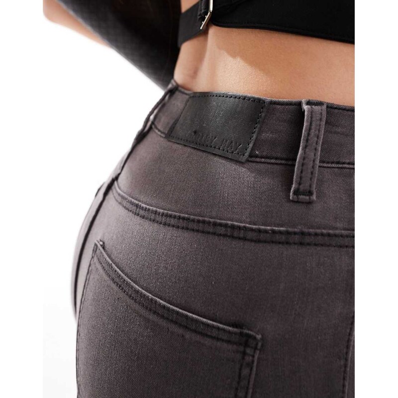 Noisy May Callie high waist skinny jeans in grey