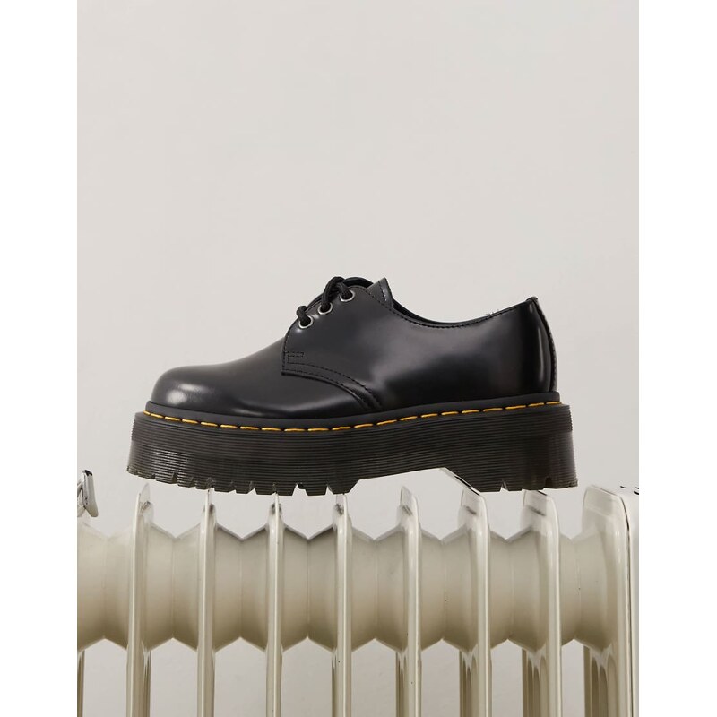 Dr Martens 1461 Quad chunky shoes in black
