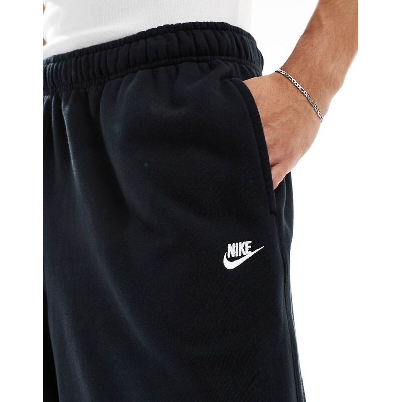 Nike Club French Terry oversized joggers in black