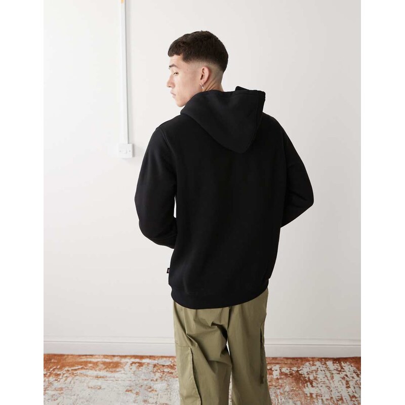 Dickies oakport small logo hoodie in black