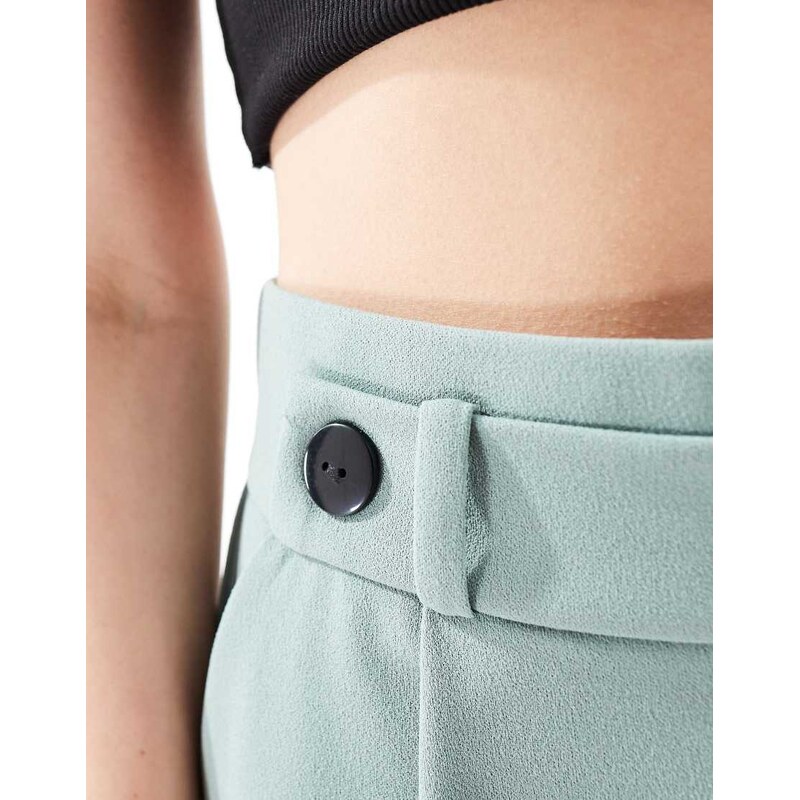 JDY tailored shorts co-ord in teal-Blue