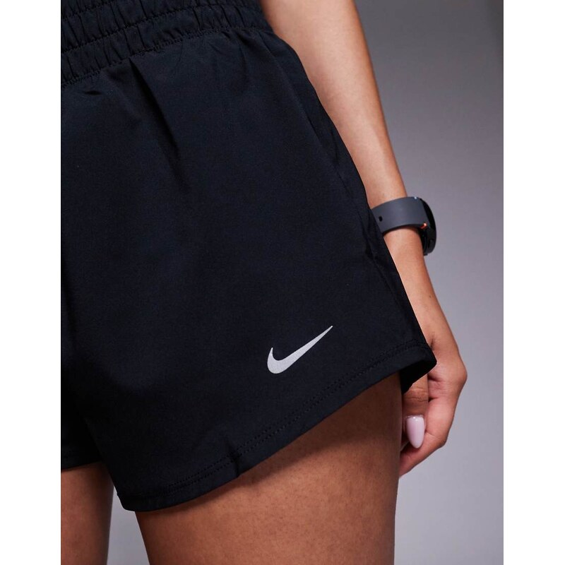 Nike Training Nike One Training Dri-FIT mid rise 3 inch shorts in black