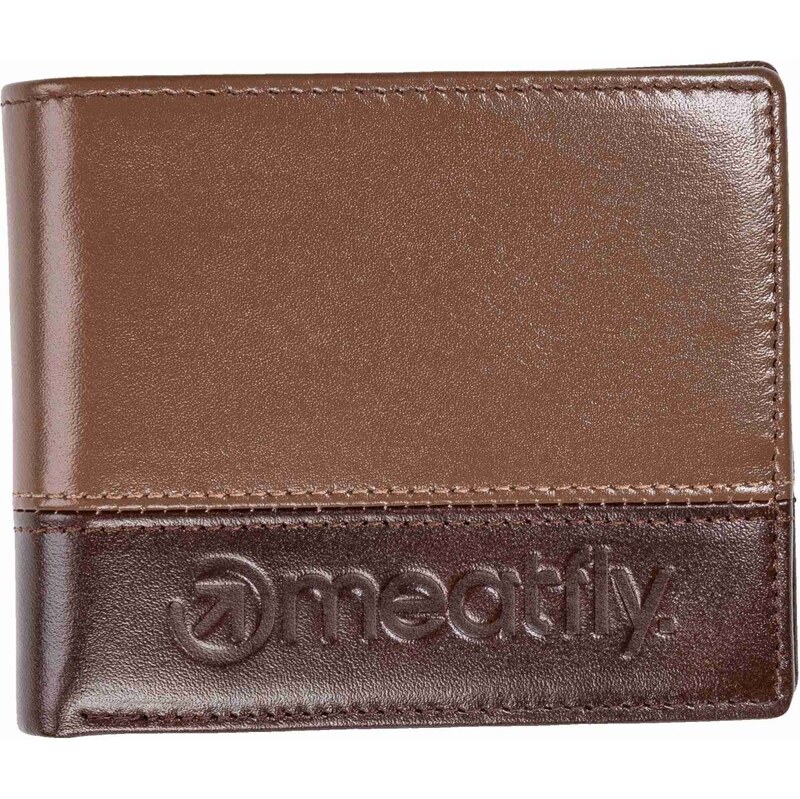 Meatfly kožená peněženka Eddie Premium Brown | Hnědá