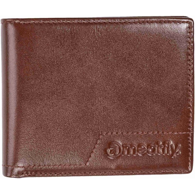 Meatfly kožená peněženka Eliot Premium Brown | Hnědá