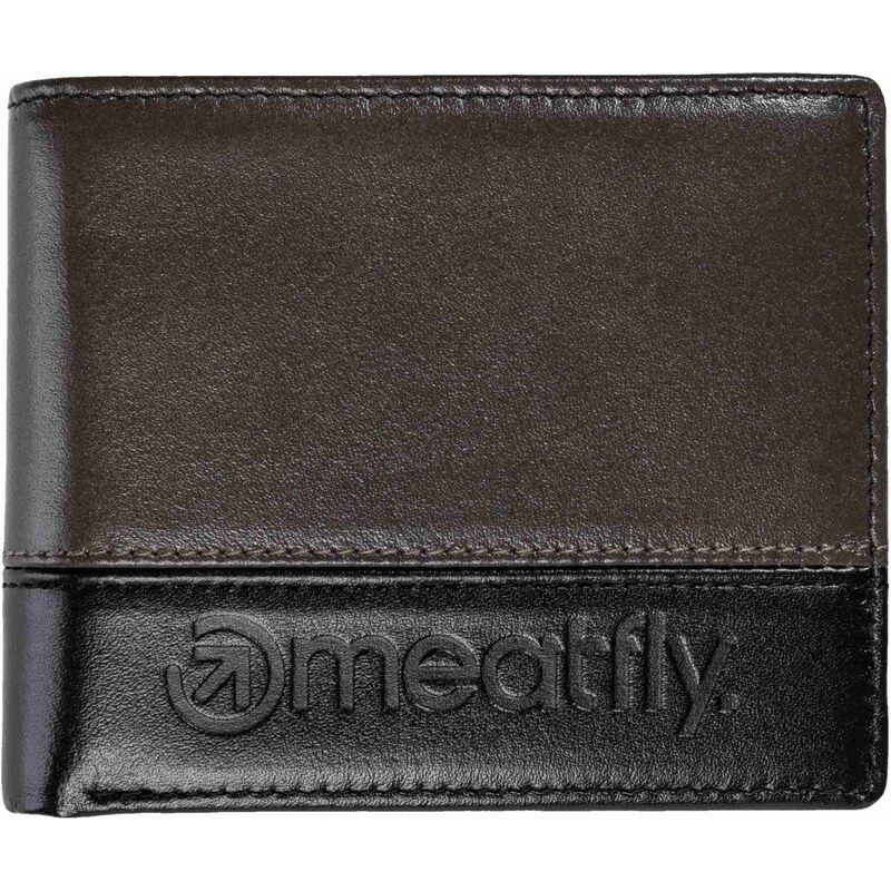 Meatfly kožená peněženka Eddie Premium Grey | Šedá