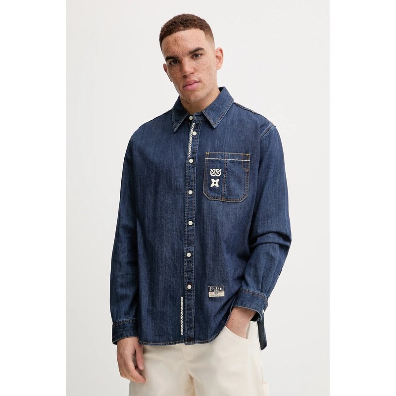 Evisu Džínová košile Evisu Daicock Printed