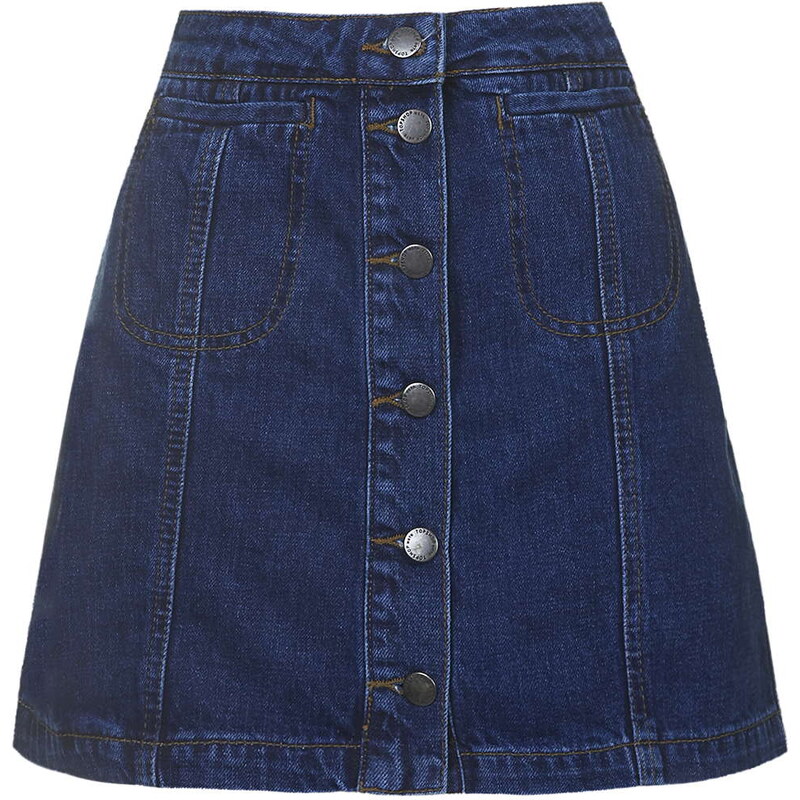 Topshop TALL Button Pocket Skirt
