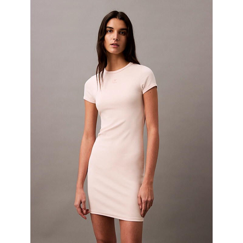 Calvin Klein dámské béžové šaty